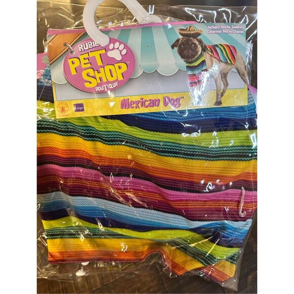 Rubies Pet Shop Pet Halloween Costume Mexican Dog Size Large - Picture 2 of 4